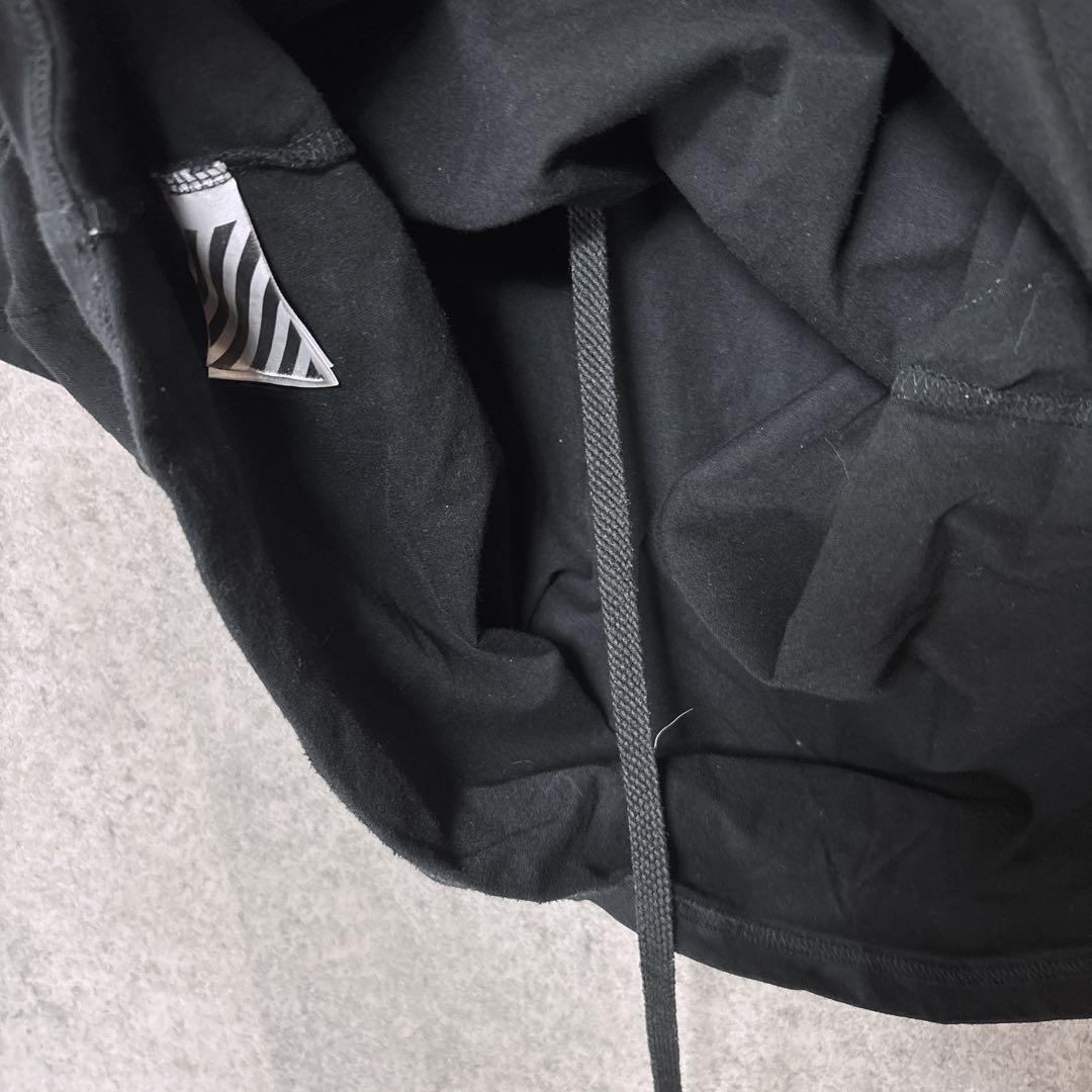 OFF-WHITEオフホワイト 半袖Tシャツ ブラック ロゴプリント L