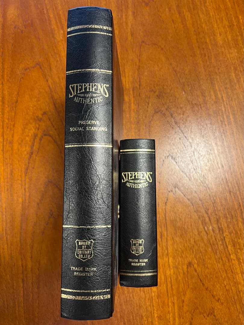 STEPHENS 1936 Authentic ブック型収納ケース　2個セット