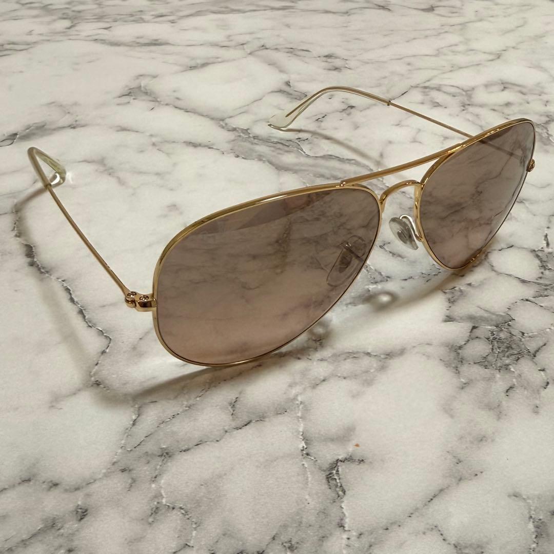 Ray-Ban アビエーター サングラス ブラウン