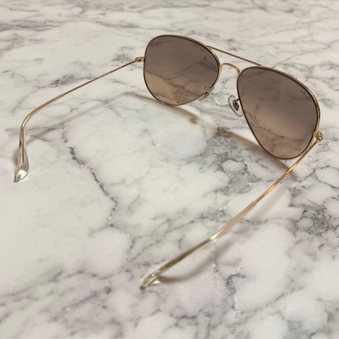 Ray-Ban アビエーター サングラス ブラウン