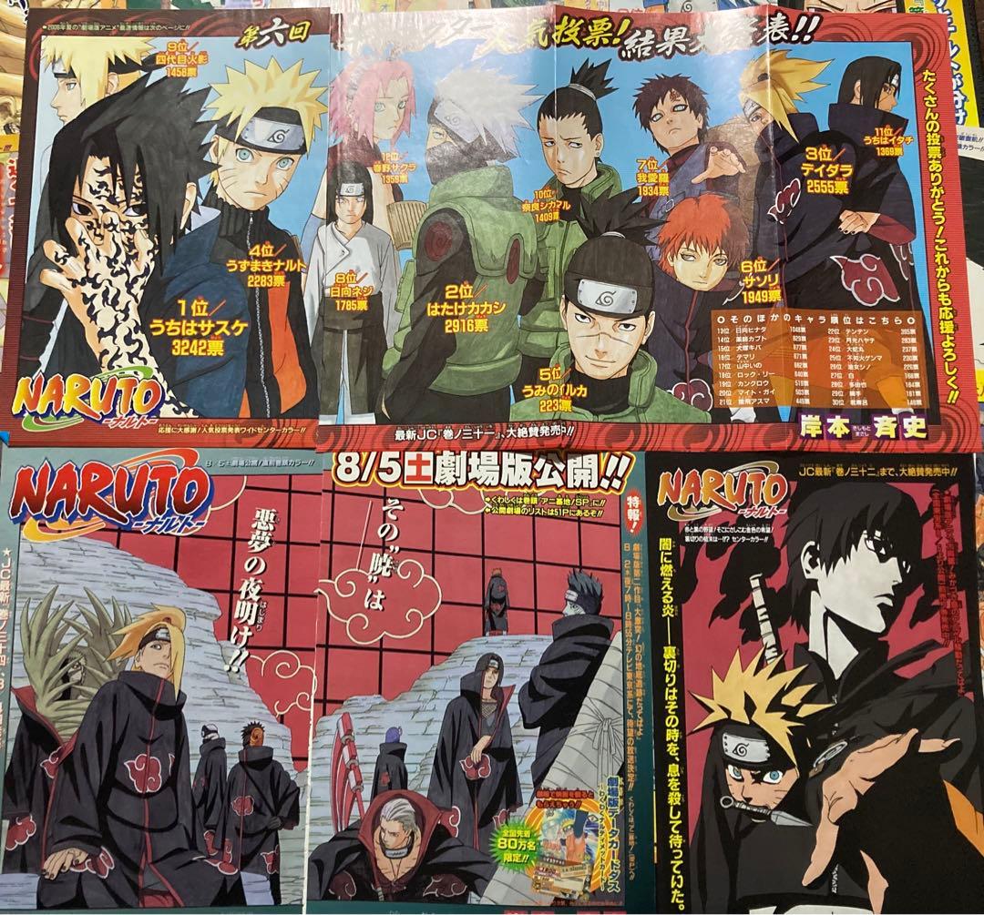 NARUTO ナルト　岸本斉史　カラー表紙　切り抜き　少年ジャンプ