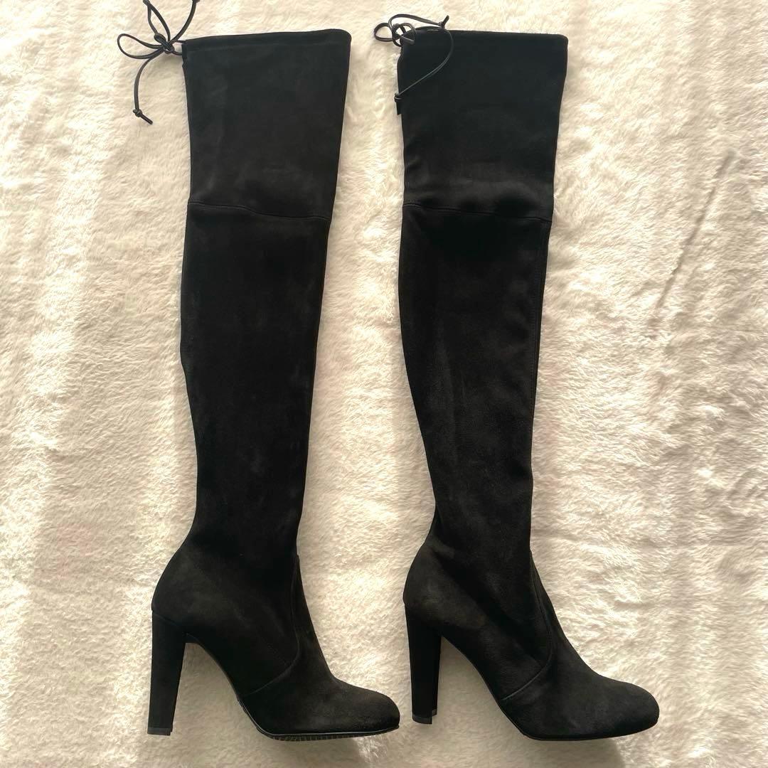 極美品✨ Stuart Weitzman ニーハイ ブーツ 黒 35.5