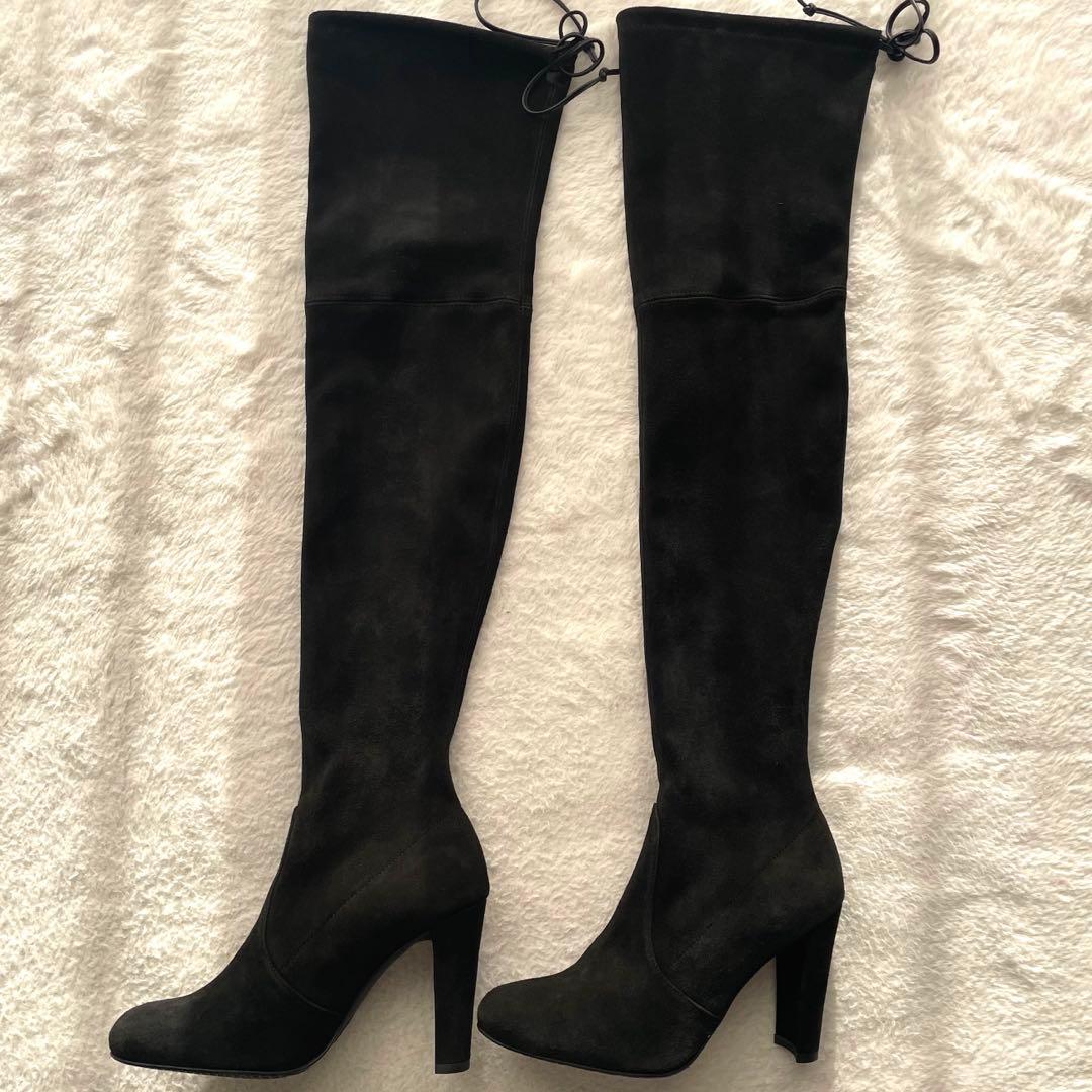 極美品✨ Stuart Weitzman ニーハイ ブーツ 黒 35.5