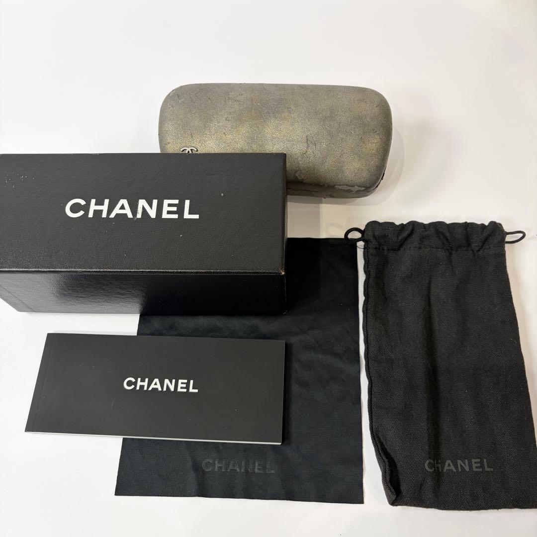 CHANEL ラインストーン アビエーター 71108 サングラス 付属品完備