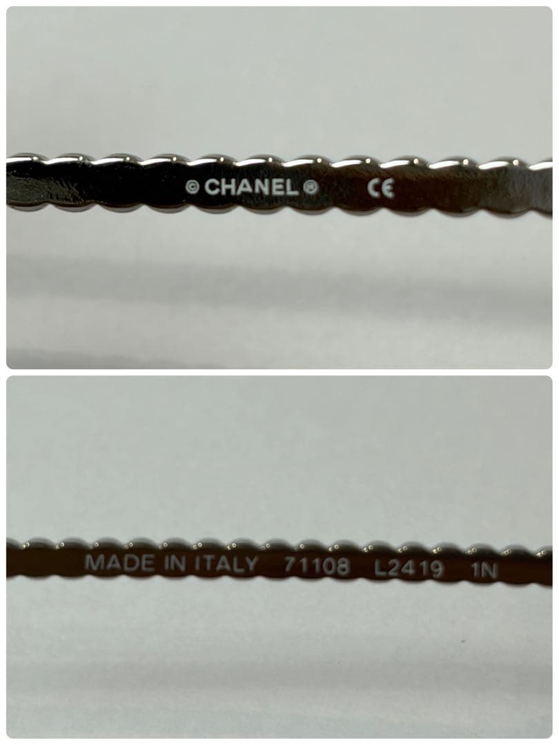 CHANEL ラインストーン アビエーター 71108 サングラス 付属品完備