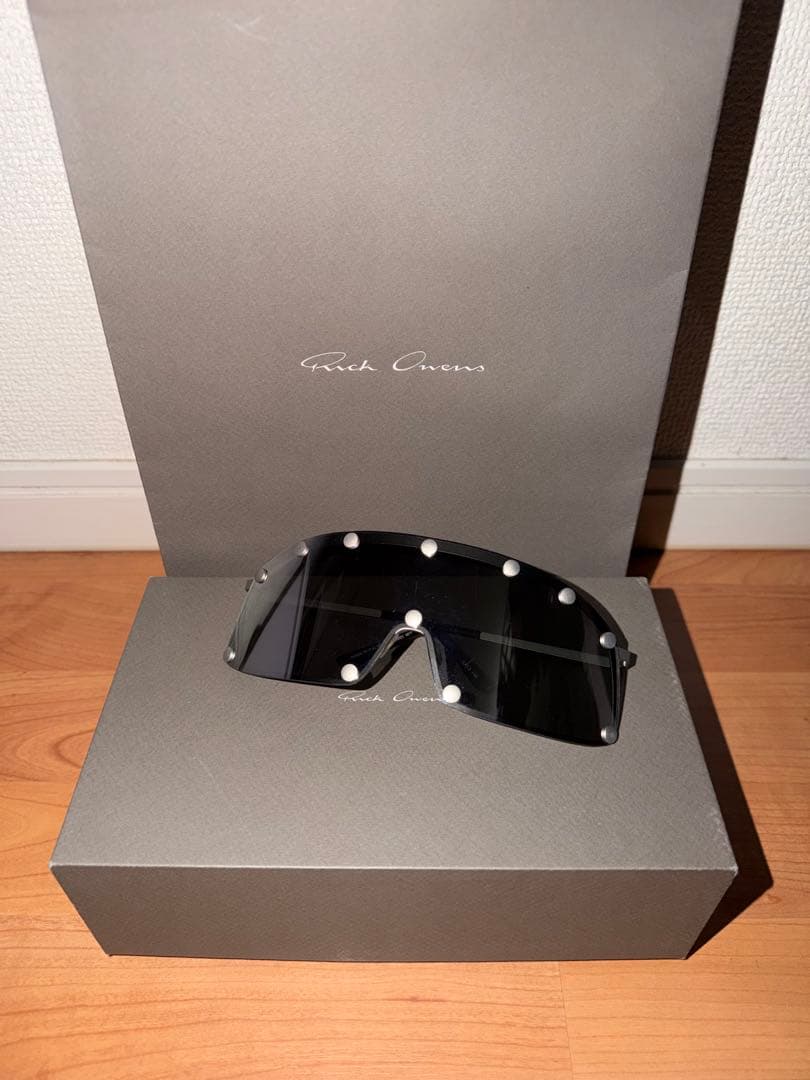 rickowens サングラス eyewear shielding シルバー