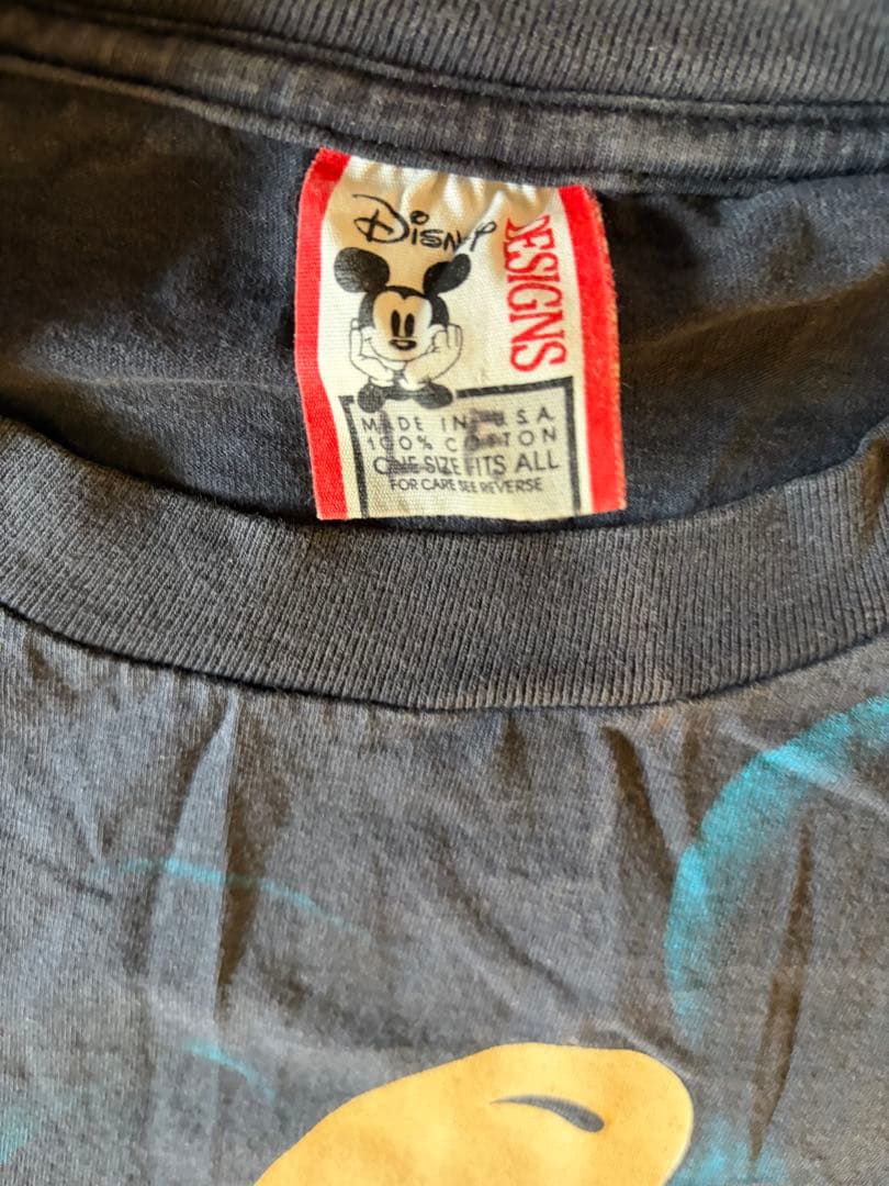 か*ー様 【90s USA製】ディズニー ミッキーマウス Tシャツ XL ブラッ