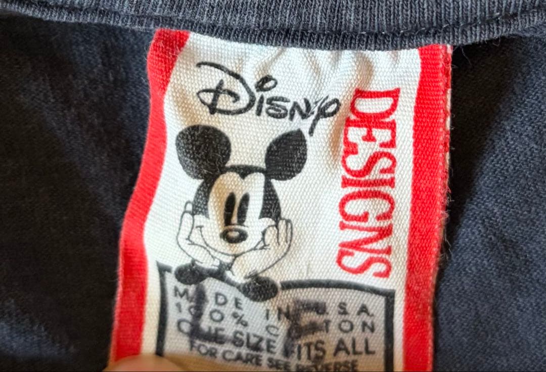 か*ー様 【90s USA製】ディズニー ミッキーマウス Tシャツ XL ブラッ