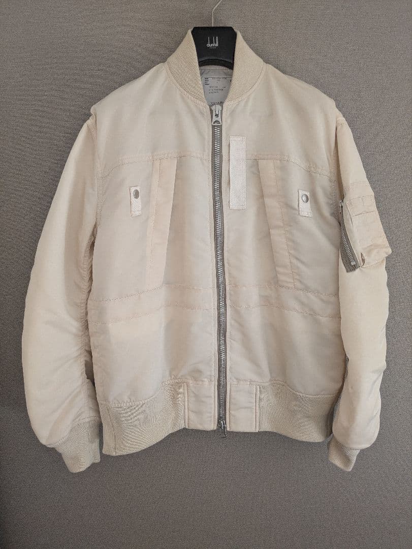 美品 Sacai　23SS ナイロンツイル ボンバージャケット　МA‐1