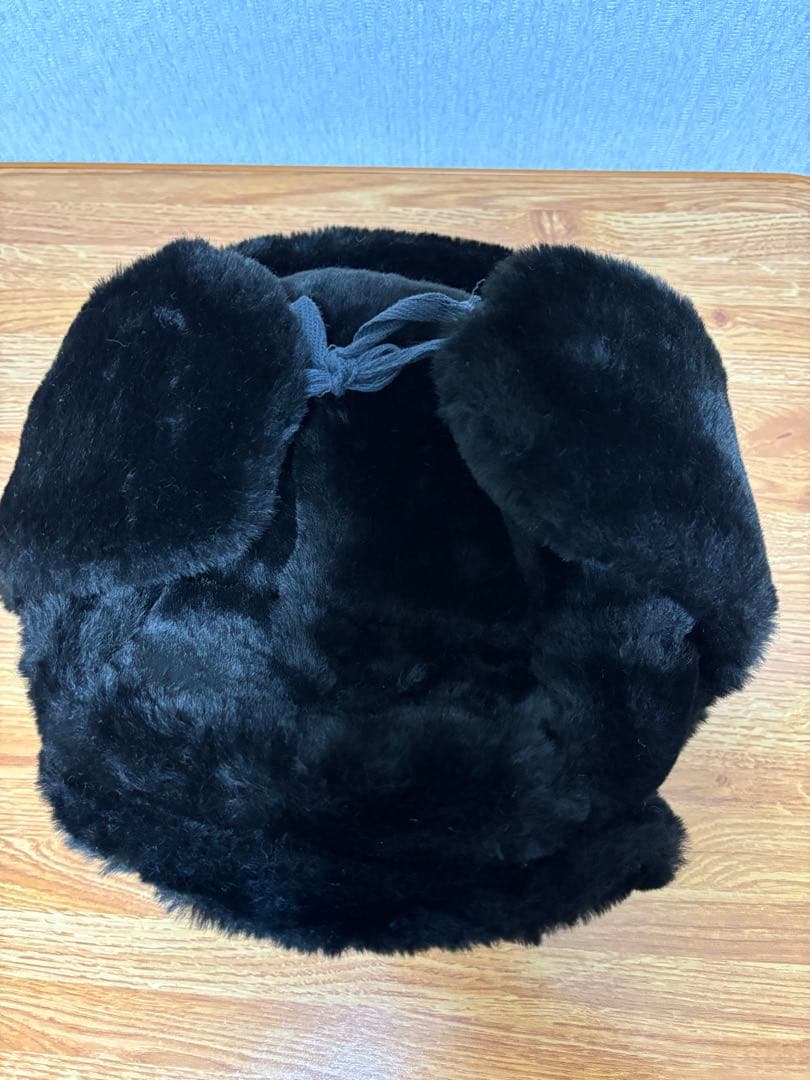 フライトキャップ ウシャンカ ロシア軍 ソ連 ミリタリー 黒 ロシア製