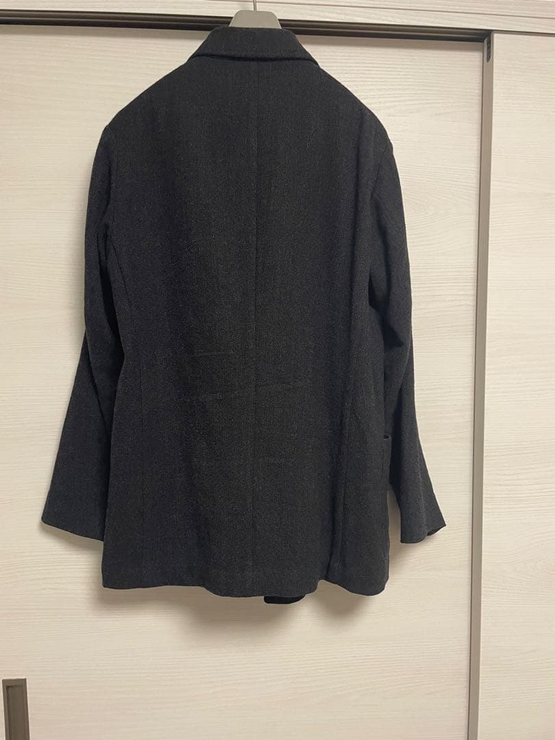 COMOLI リファインウールダブルブレストジャケット グレー