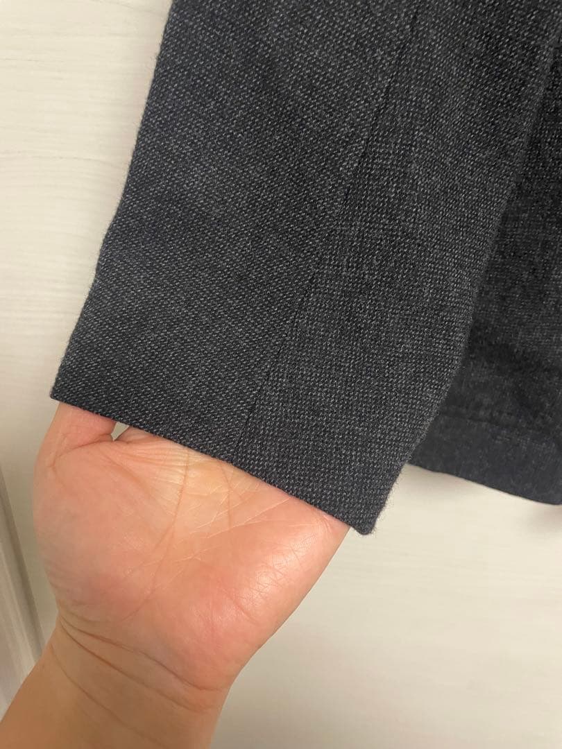 COMOLI リファインウールダブルブレストジャケット グレー