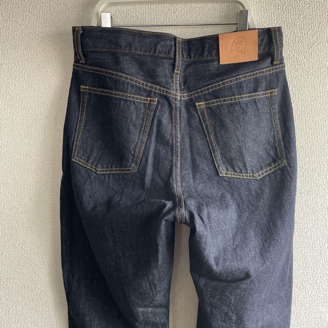 congés payés ‧̍̊·̊ パンツ　デニム　テーパード　赤耳　レザーパッチ