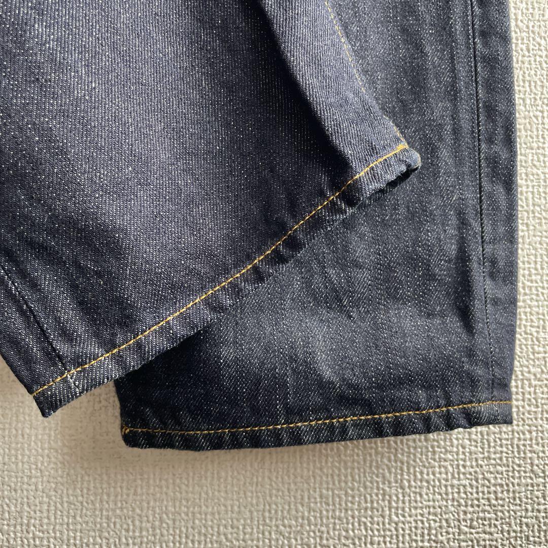 congés payés ‧̍̊·̊ パンツ　デニム　テーパード　赤耳　レザーパッチ