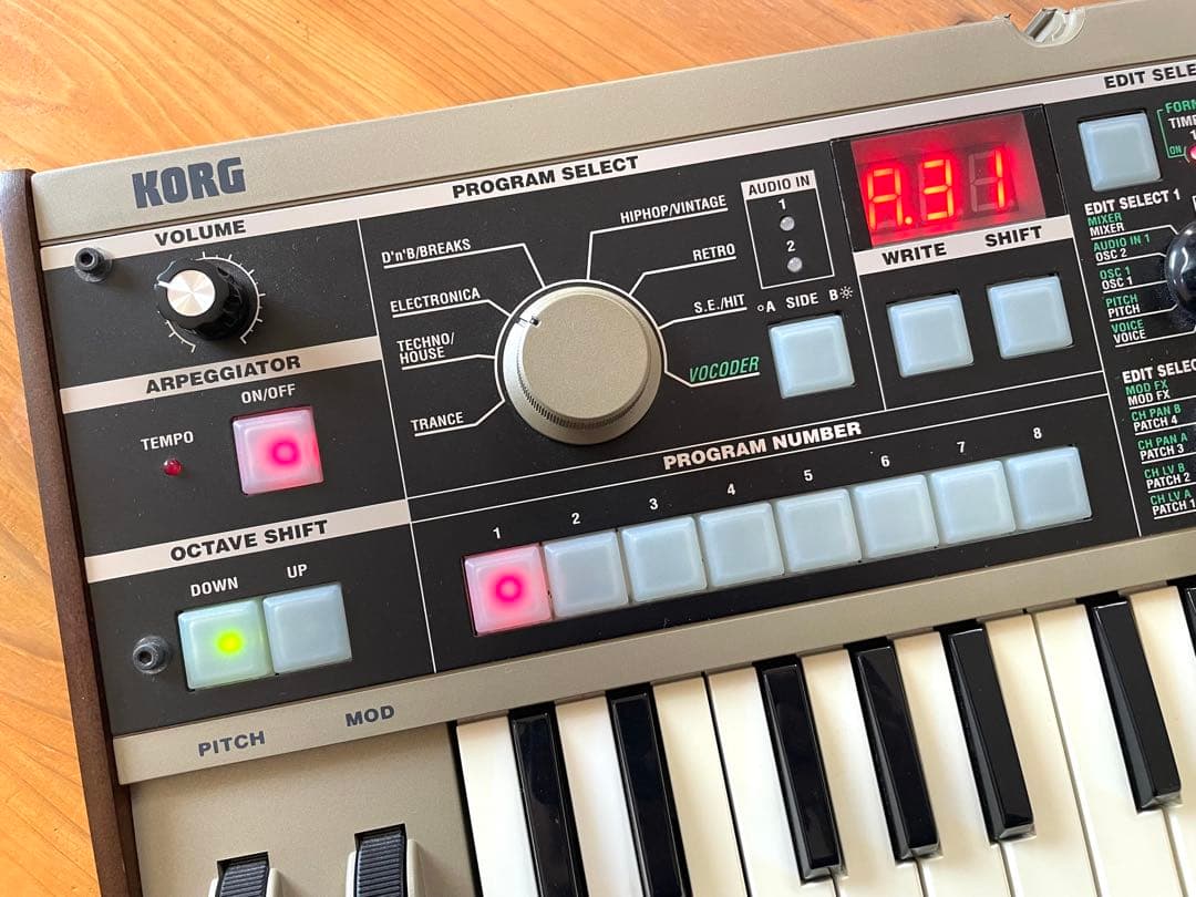 【きんぴら】KORG microKORG シンセサイザー 動作確認済み