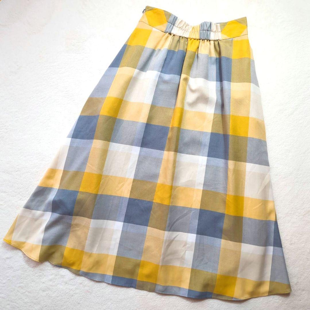 BLUE LABEL CRESTBRIDGE ロング フレアスカート チェック