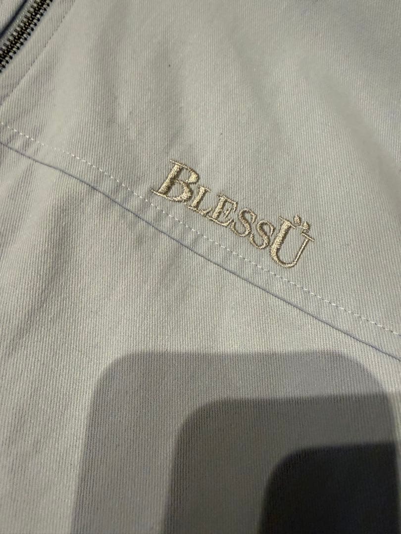 BlessU AVTIVE ZIP UP ジャケット　ライトブルー　最終値段