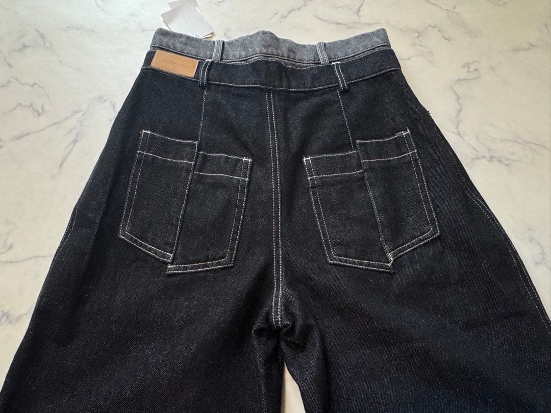 新品⭐︎willfully double belt side tuck denim
