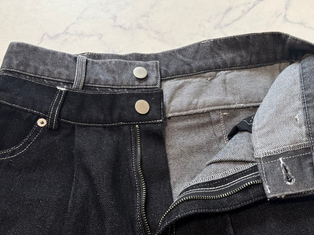 新品⭐︎willfully double belt side tuck denim