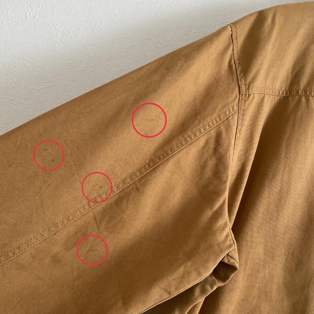 【ランズエンド】ハンティングジャケット カバーオール 中綿 キャメル 2XL