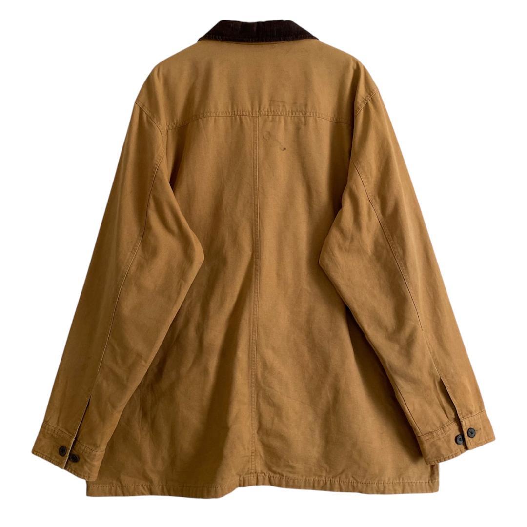 【ランズエンド】ハンティングジャケット カバーオール 中綿 キャメル 2XL