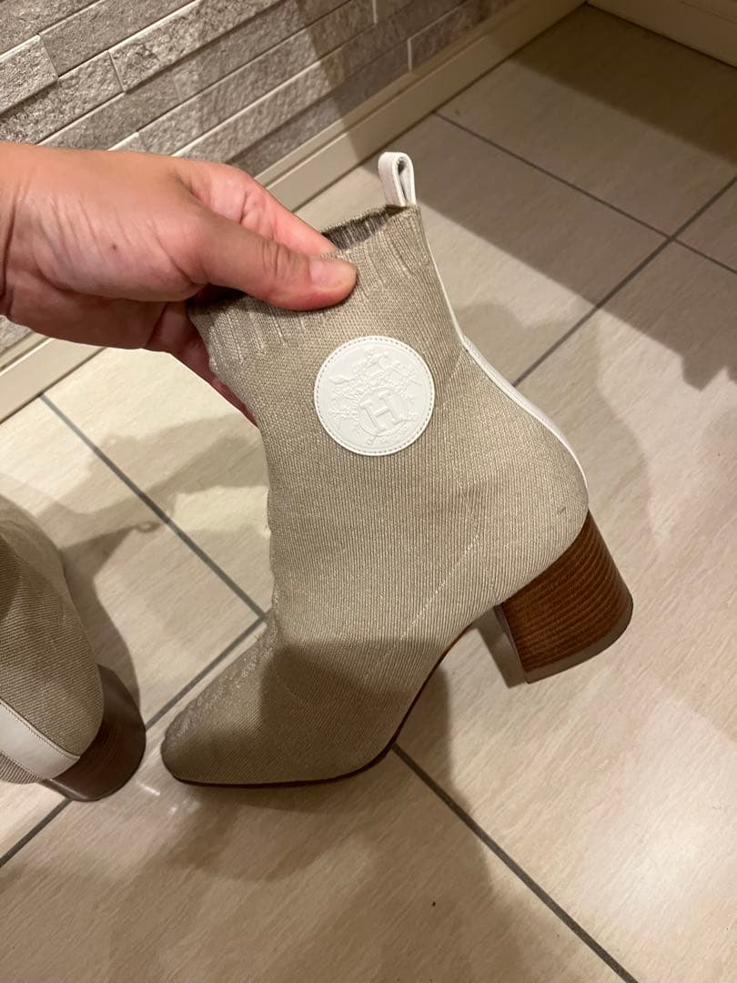 エルメス　ヴォルベール　ショートブーツ　37