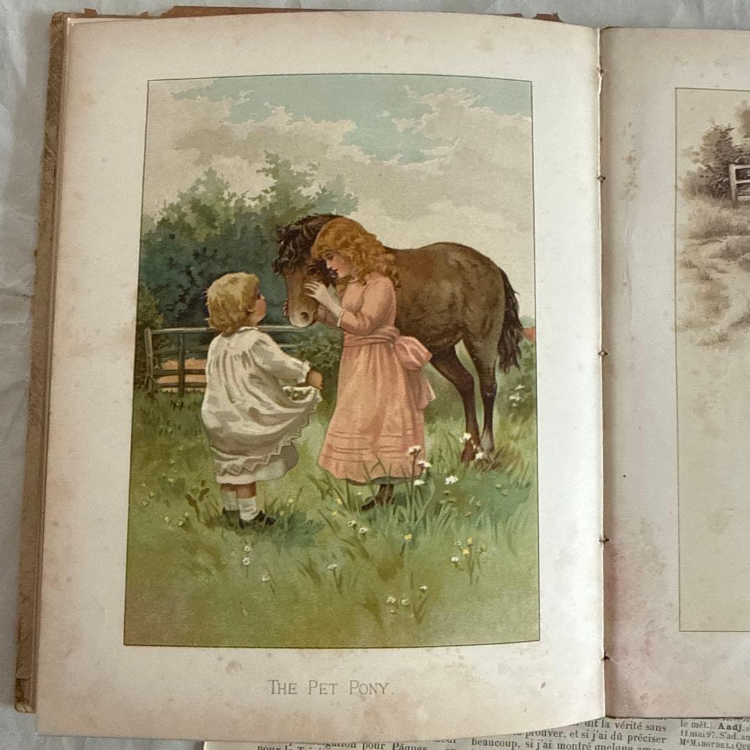 稀少アンティーク美しい挿絵の絵本　洋書ヴィクトリアン古書アーネストニースター絵本