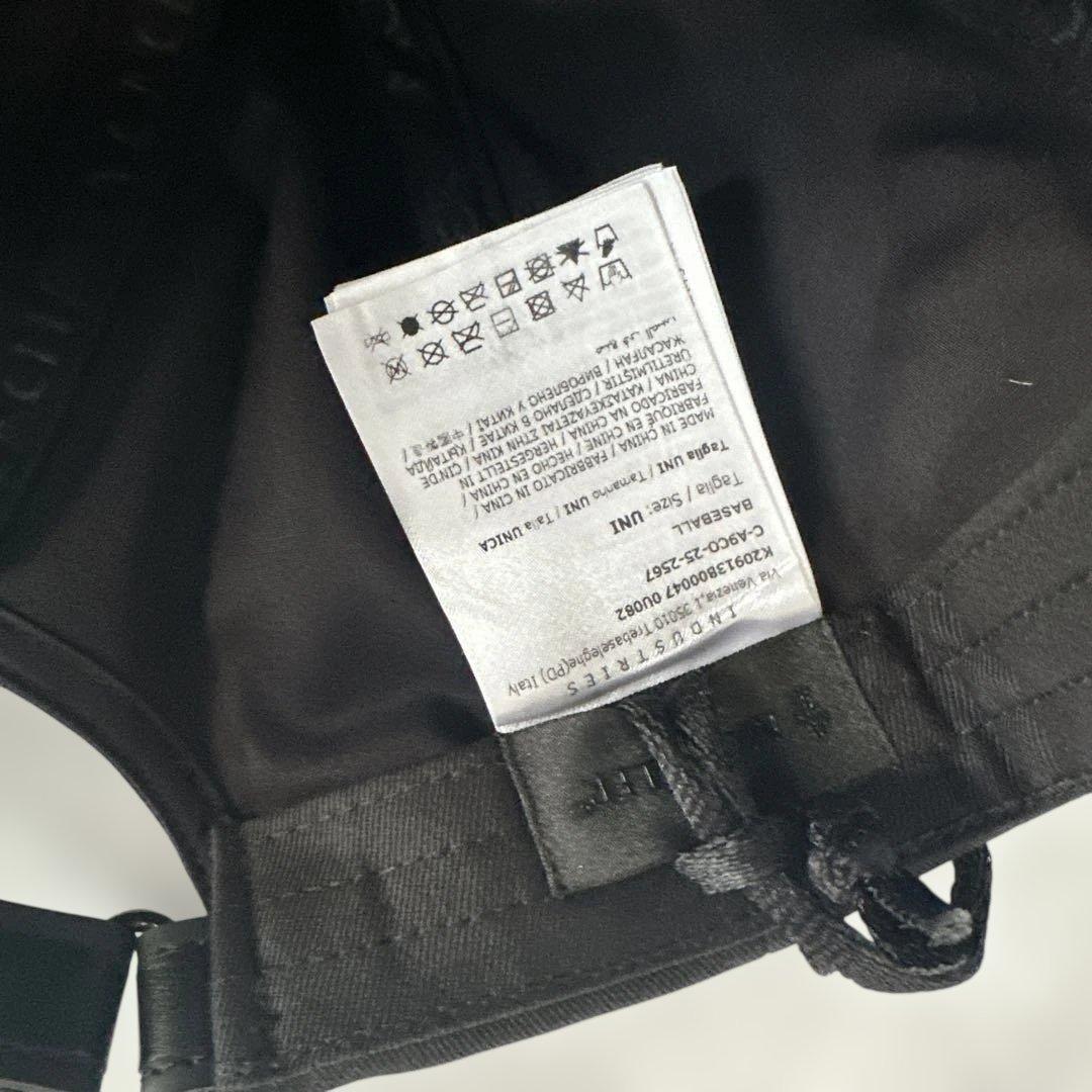 MONCLER モンクレール ロゴ ベースボールキャップ 帽子 黒 メンズ
