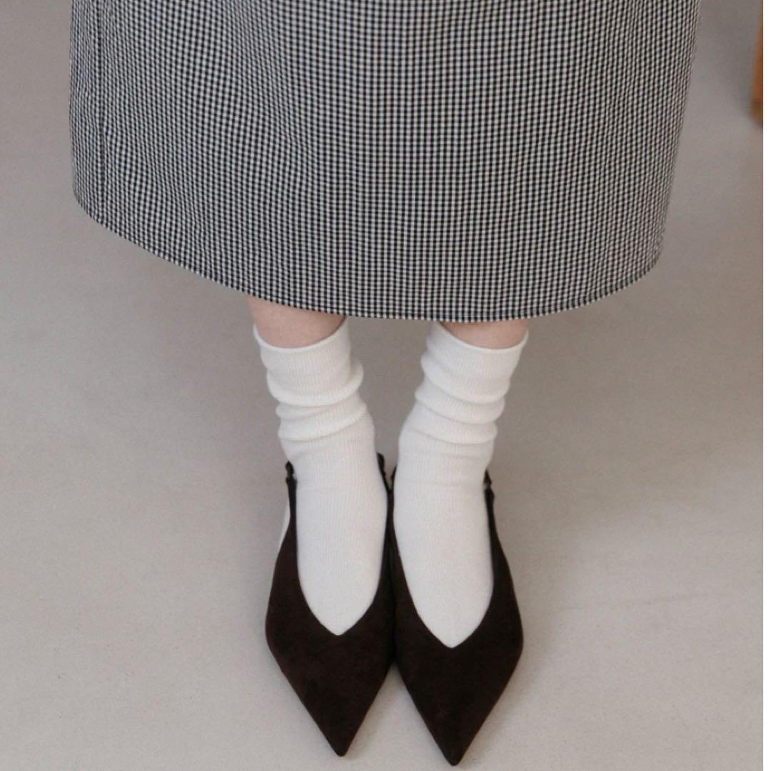 muori ギンガムチェック ペンシルスカート 新品タグ付き