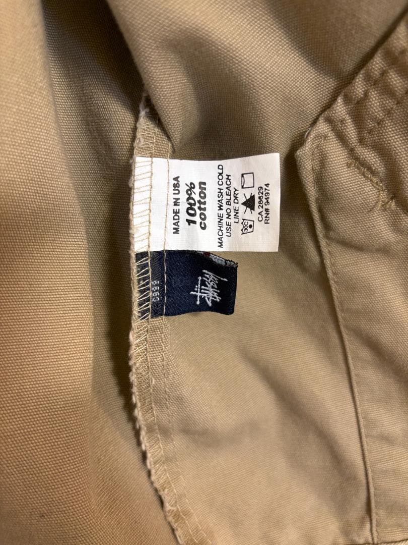 s*a様 90s Old STUSSY USA製 ワークジャケット ダック生地
