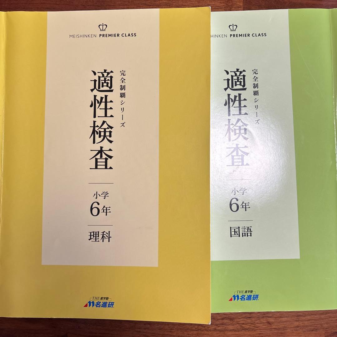 名進研　小学6年　適正検査　4教科セット