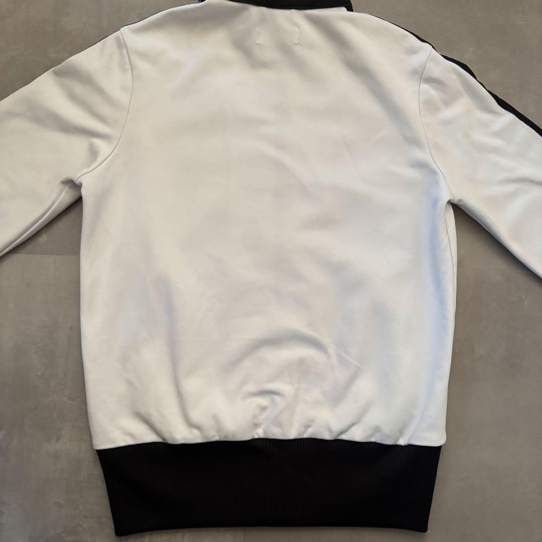 00s adidas アディダス　トラックジャケット　白黒　短丈　タイト　y2k