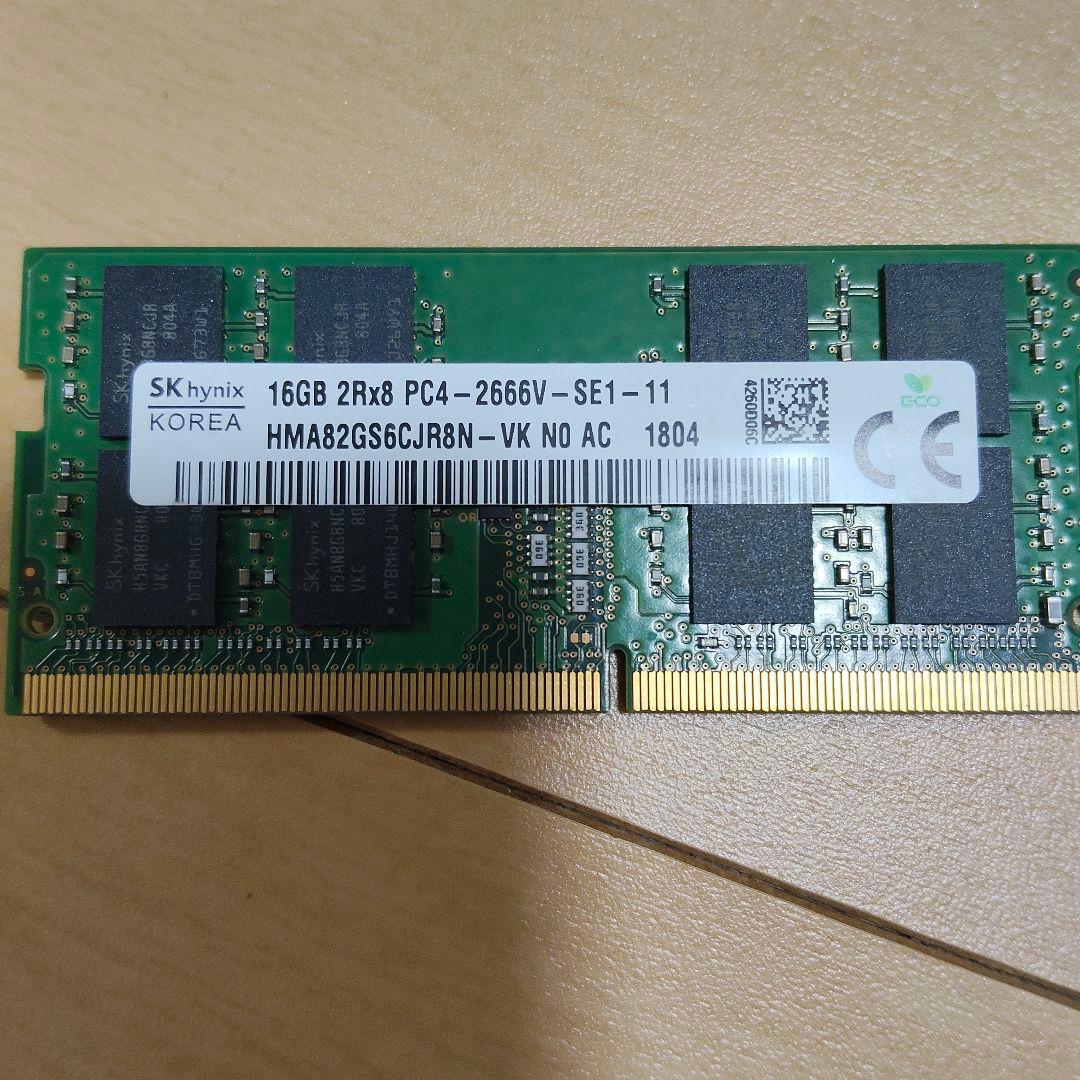 ノート用メモリ　16GBx2