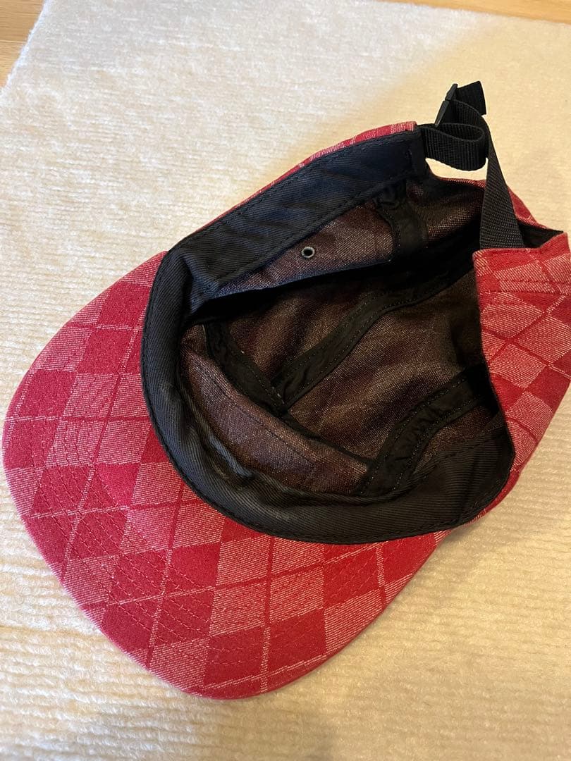 帽子 Supreme Denim Argyle Camp Cap 14FW