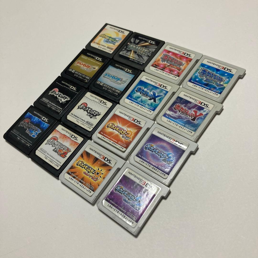 【ジャンク品】DSソフトまとめ売り　ポケモンシリーズ16本