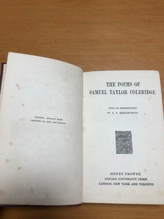 THE POEMS OF COLERIDGE  （コールリッジ　詩集）