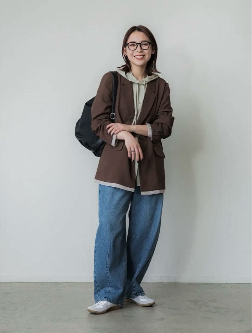 crewre レイヤードシアージャケット　copper brown 2