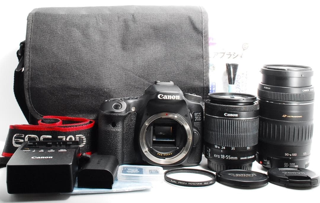 Canon EOS 70D✨Wi-Fi 液晶訳有 一眼レフ ダブルズームキット