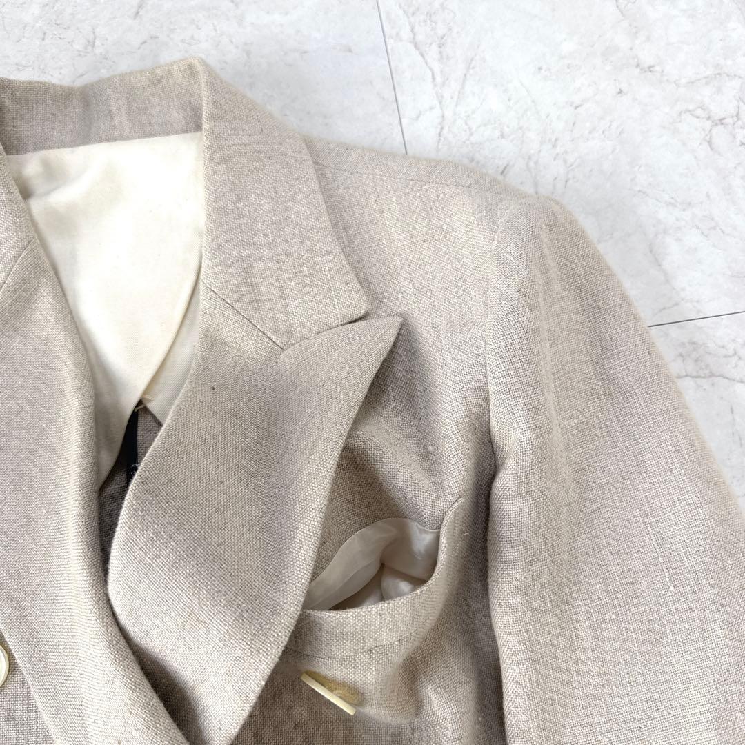 美品⭐︎Spick&Span ダブルブレスト リネンジャケット　36サイズ