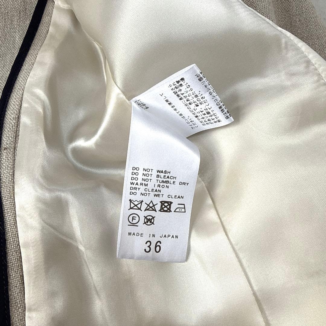 美品⭐︎Spick&Span ダブルブレスト リネンジャケット　36サイズ