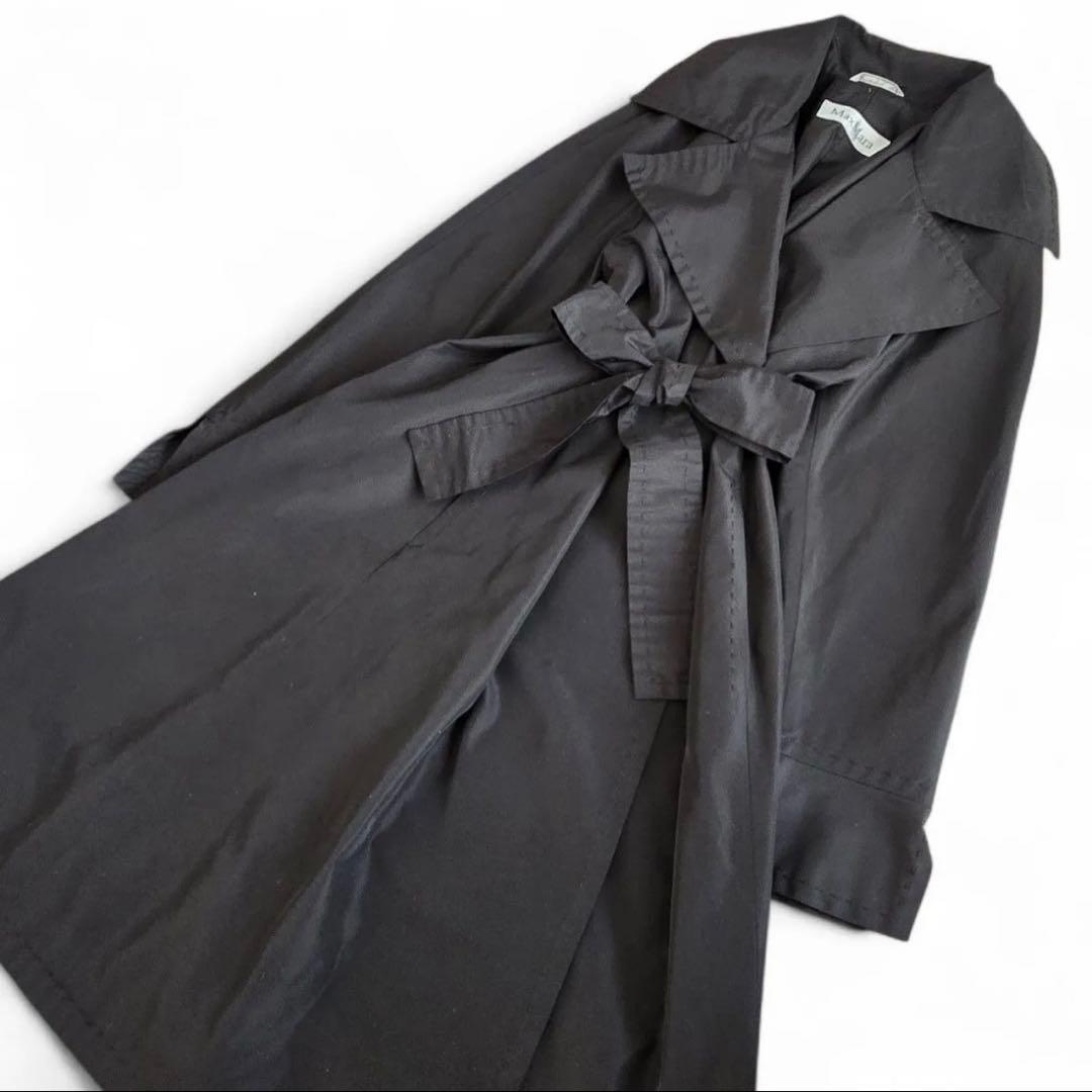 Max Mara 白タグ トレンチコート 38 ベルト付 正規品 マックスマーラ