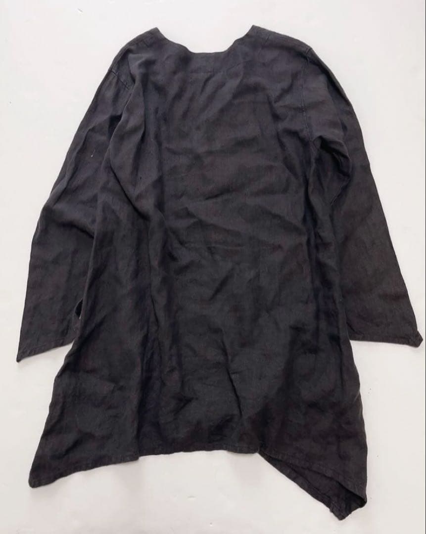 ワンピース FLAXXXs vintage linen dress black