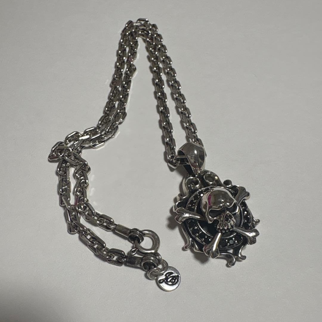 シルバー925 Jina Bringスカル ネックレス