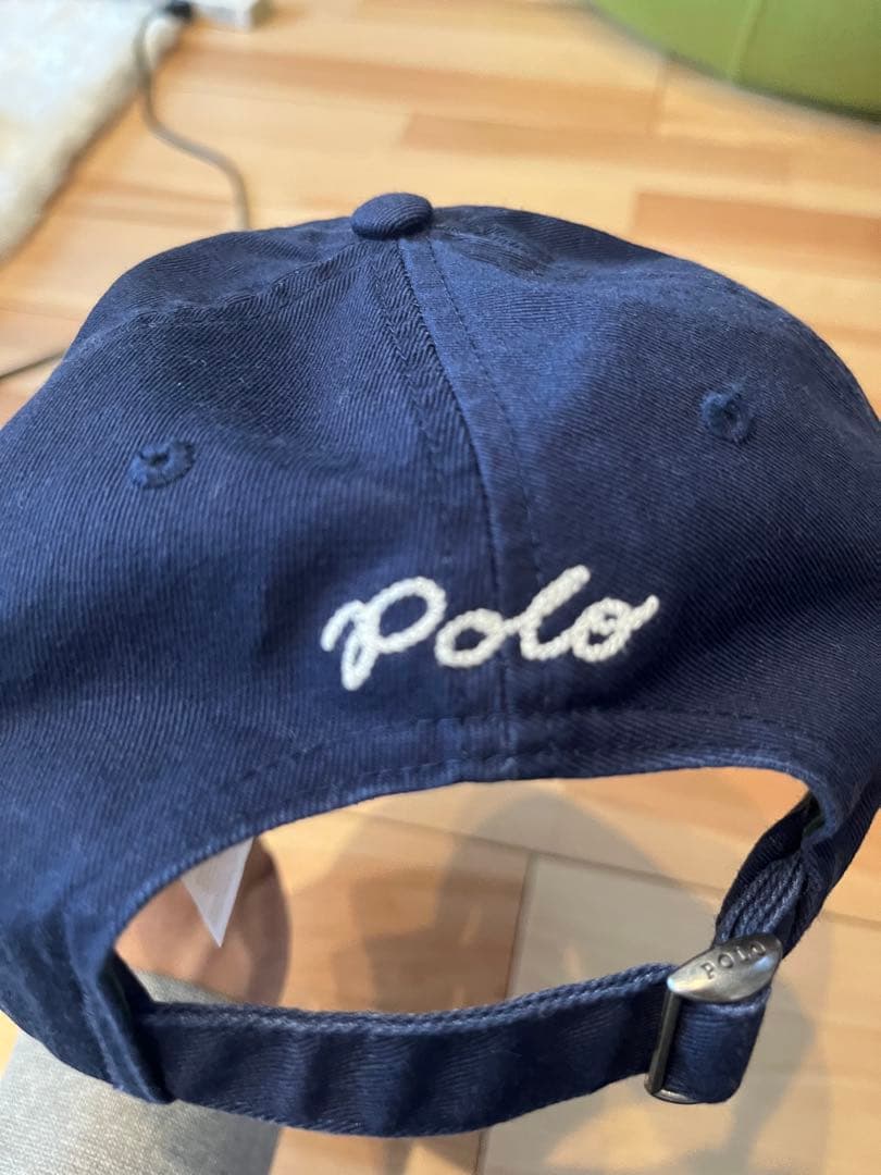 Polo NYロゴ刺繍 ベースボールキャップ ネイビー