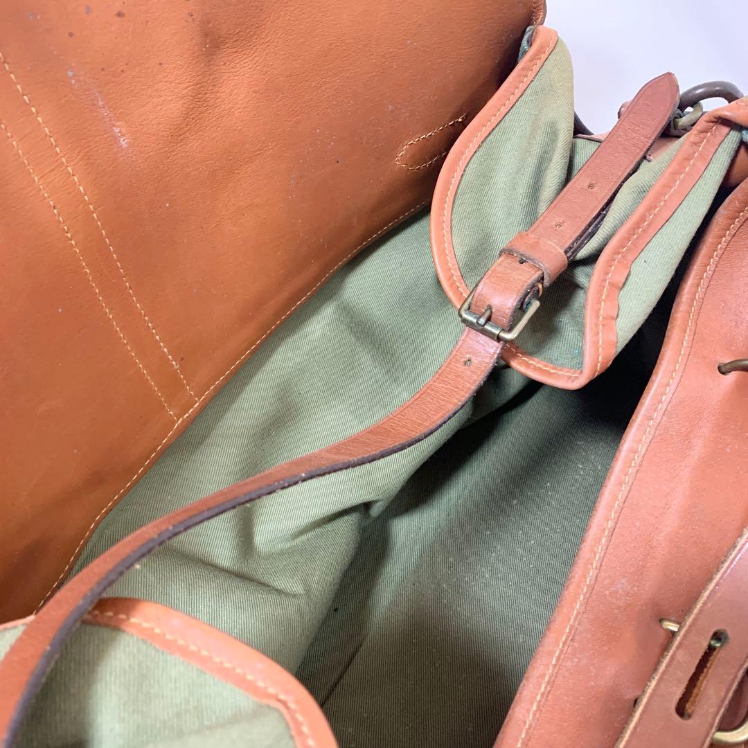良品✨ JABEZ CLIFF ジャベツクリフ ボストンバッグ 2way 茶緑