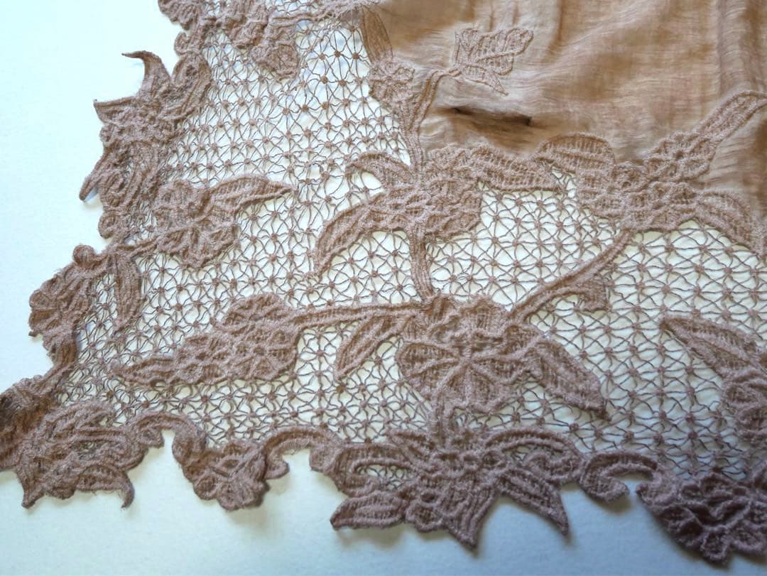Faliero Sarti ファリエロサルティ コットン×シルク レースショール