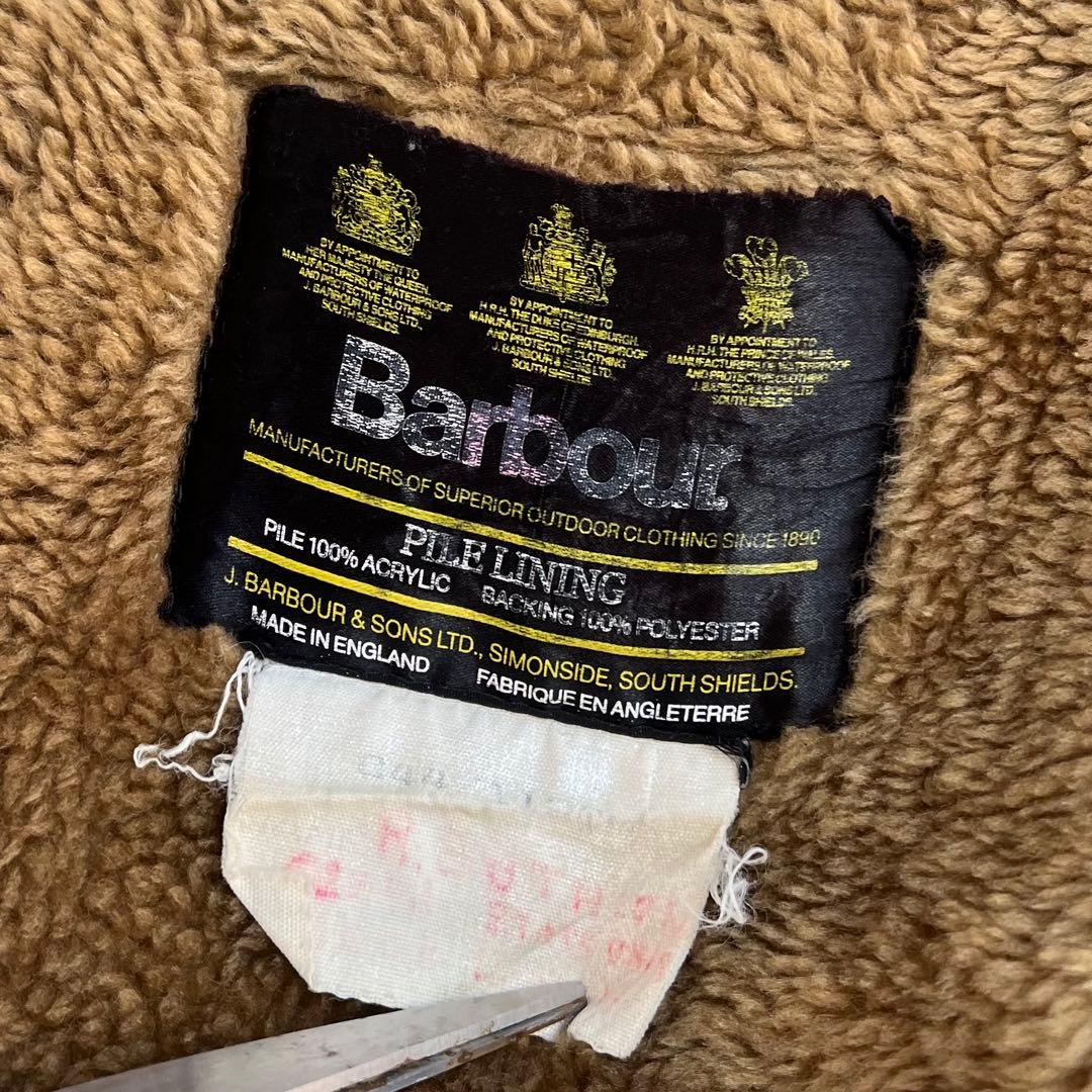 90s Barbour ボアベスト パイルライナー 3ワラント バブアー 古着