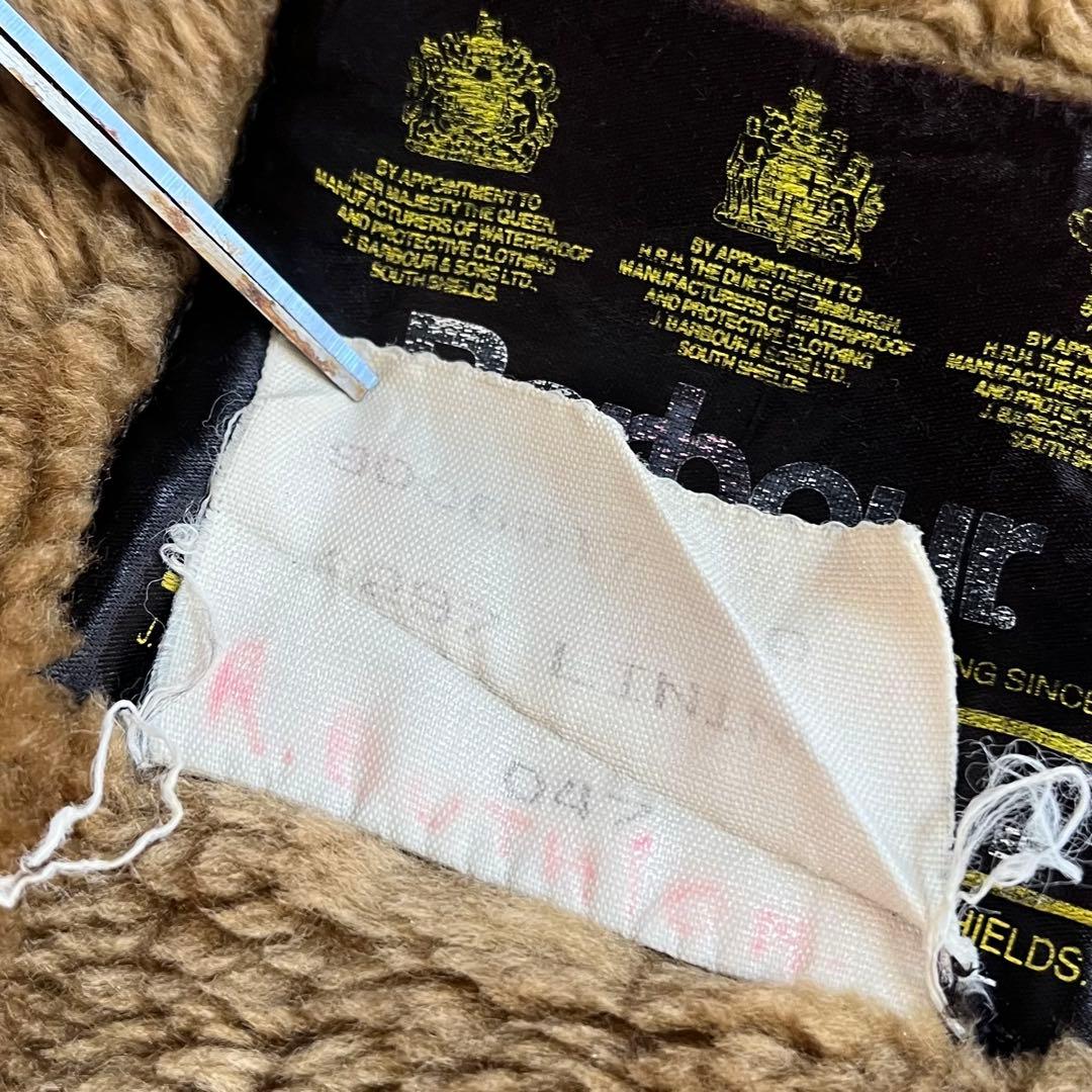 90s Barbour ボアベスト パイルライナー 3ワラント バブアー 古着