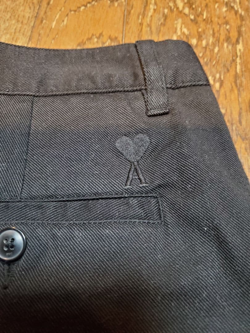 Ami 綿パンツ 黒色 サイズS