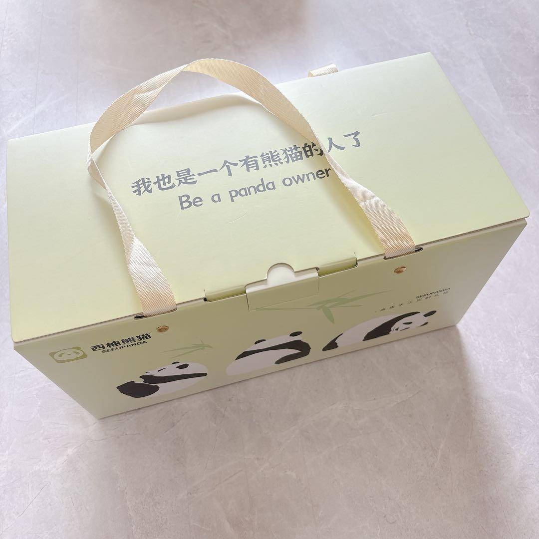 Chongker パンダのぬいぐるみ　リアル　ギフト　装飾　完全手作り　希少